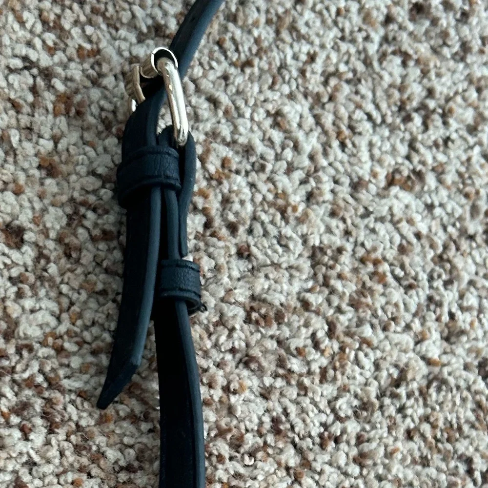 Nine West Plum Crossbody Bag Purple Leather Tassel Adjustable Strap - Picture 10 of 13